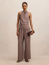 Enya Petite Elastic Wide Leg Pants Forever New