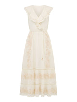 Cassandra Embroidered Midi Dress Forever New