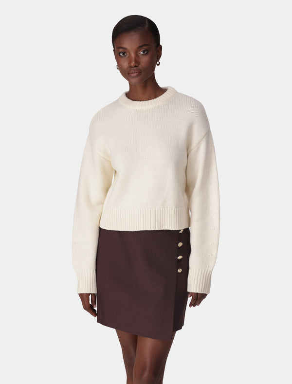 Matilda Knitted Crew Neck Sweater Butter Forever New