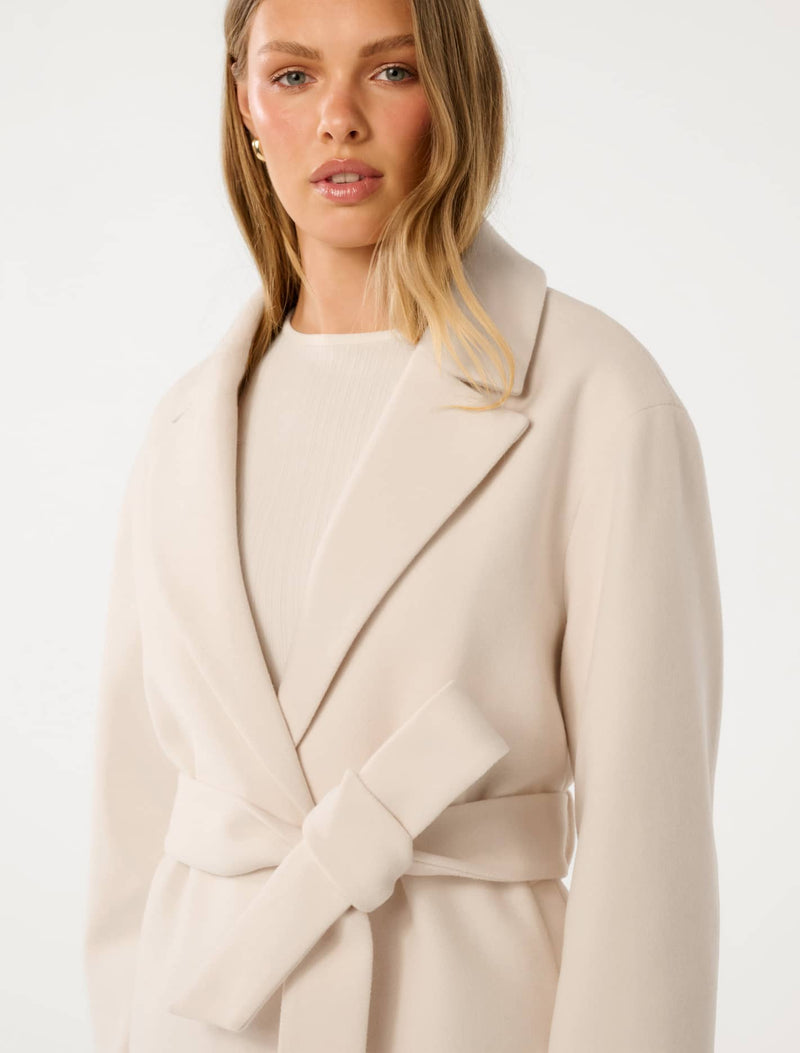 Adele Wrap Coat Forever New