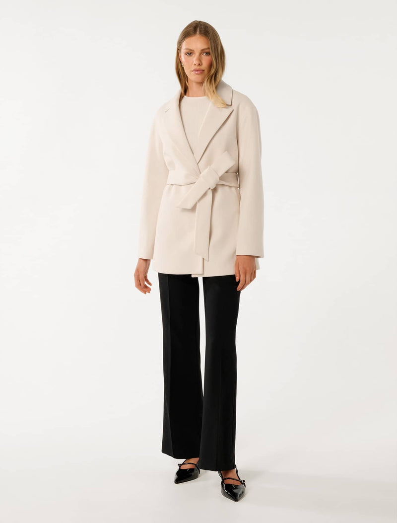 Adele Wrap Coat Forever New
