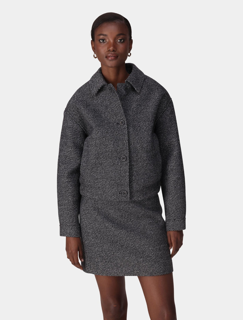 Mabel Bomber Jacket Black White Set Forever New