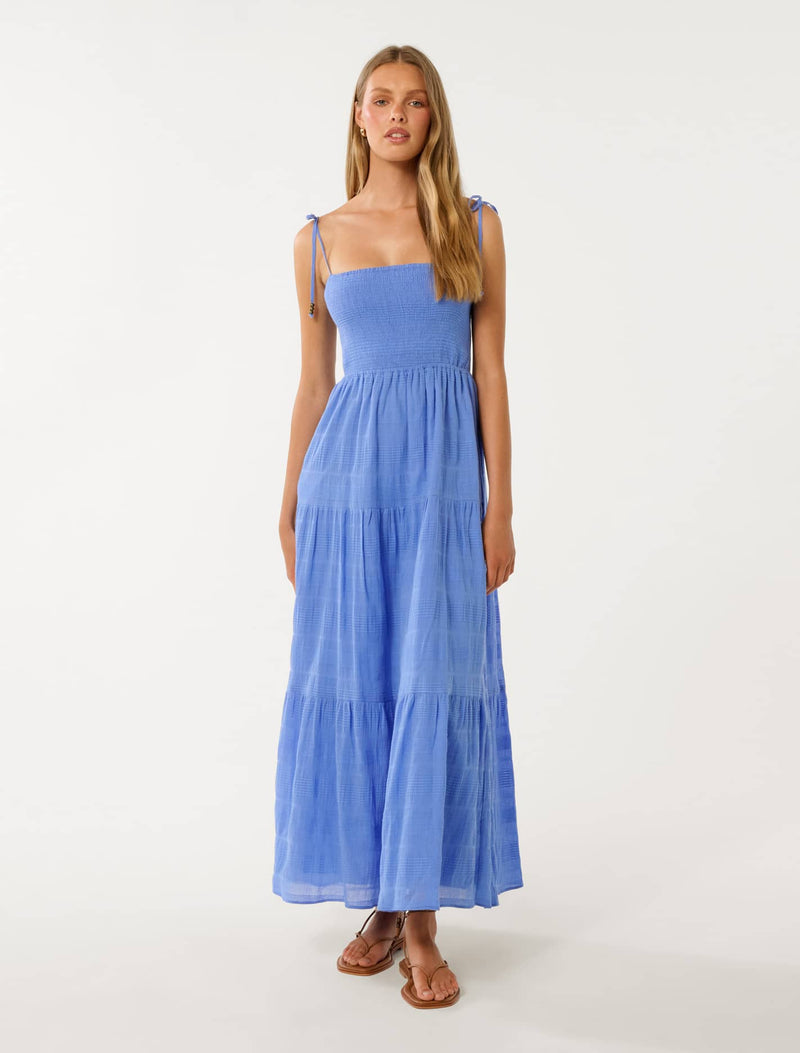 Freya Strappy Tiered Maxi Dress