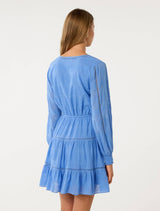 Raini Long Sleeve Cotton Mini Dress