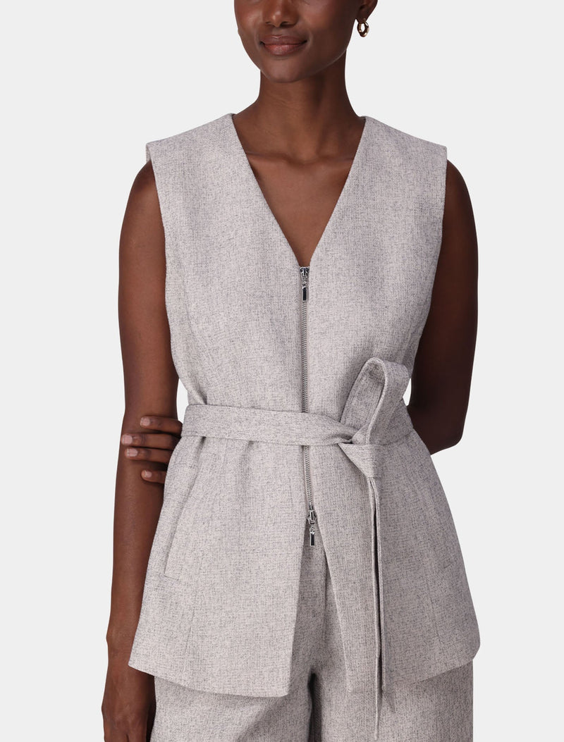 Jackie Zip Waistcoat Forever New