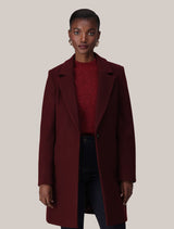 Cassie Single Breasted Coatigan Berry Forever New