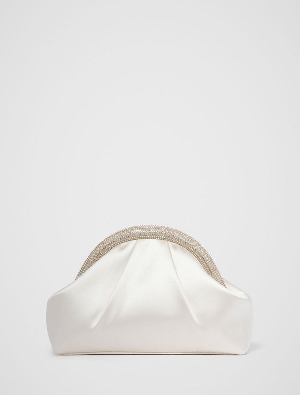 Shayla Shiny Frame Clutch 0 Ivory Forever New