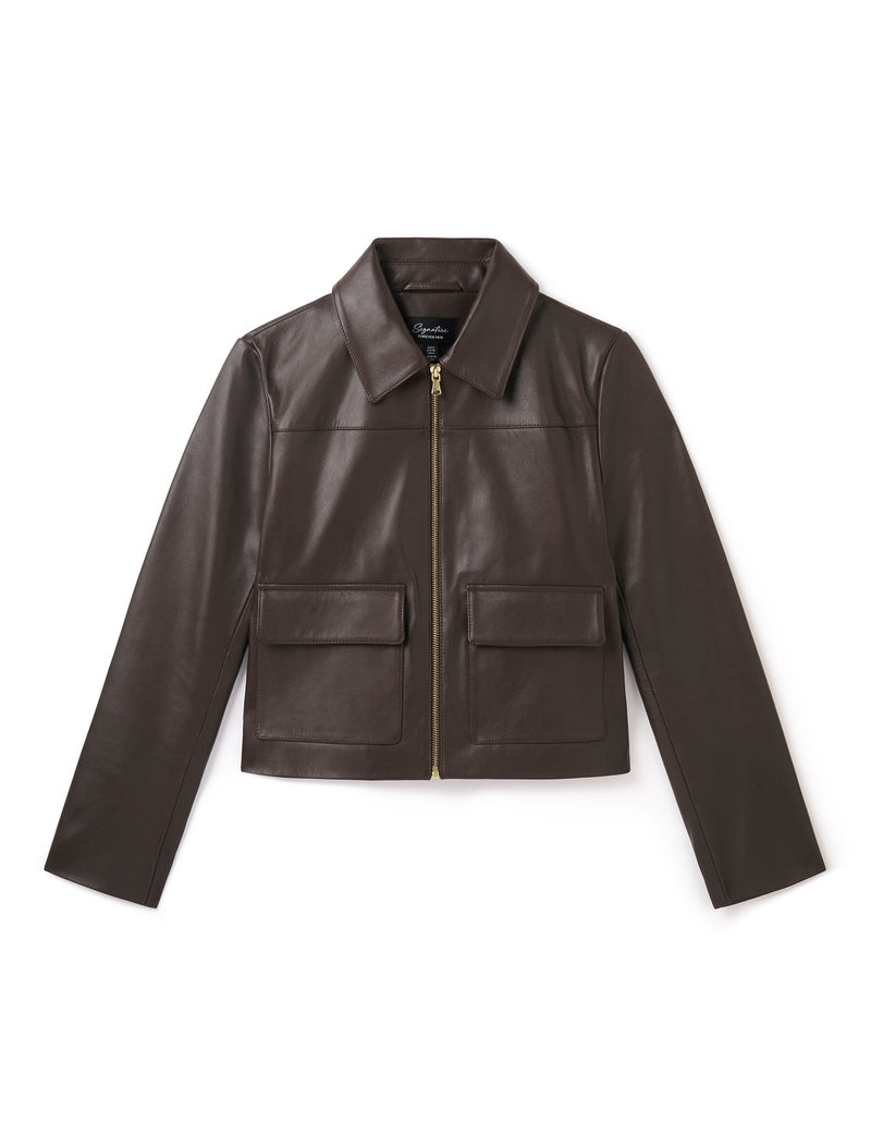 Codie Leather Jacket Forever New