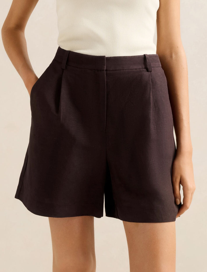 Salome Bermuda Shorts Dark Chocolate Forever New
