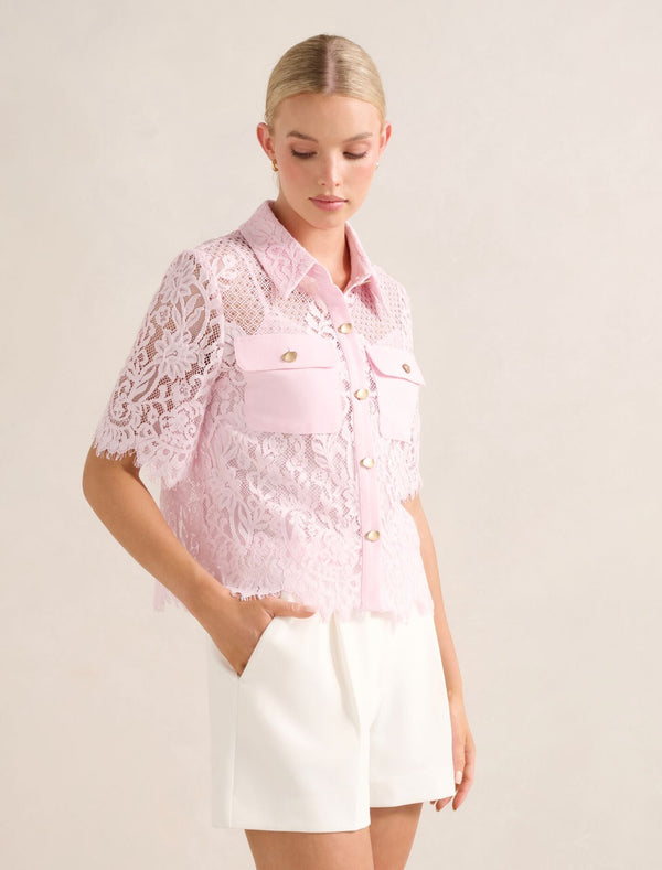 Lola Lace Shirt Forever New
