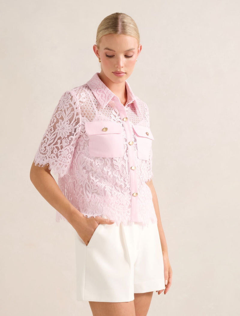 Lola Lace Shirt Forever New