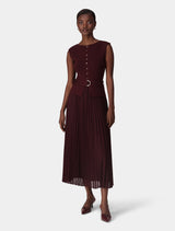 Lelani Pleat Hem Midi Dress Shiraz Forever New
