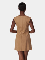 Clover Snaffle Detail Mini Dress Suede Forever New