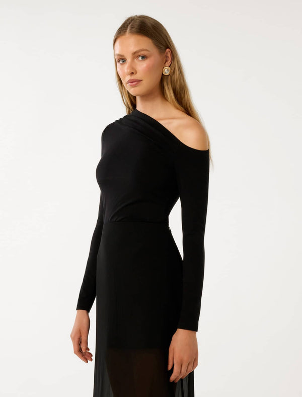 Riva Tipped Neckline Top Forever New