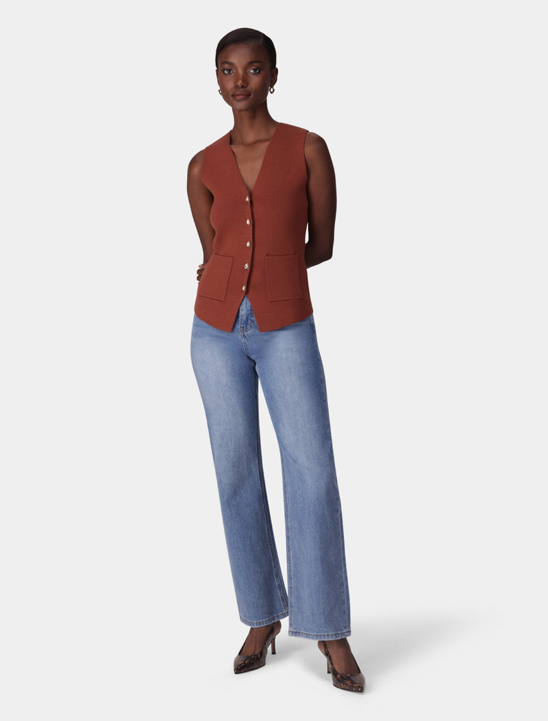 Laura Knitted Waistcoat Forever New