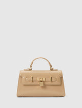 Liana Lock Detail Top Handle Bag 0 Nude Forever New