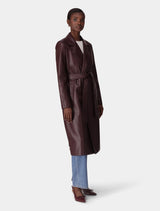 Gabbi Vegan Leather Trench Coat Forever New