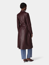 Gabbi Vegan Leather Trench Coat Forever New