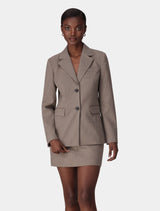 Malia Sculpted Blazer Micro Check Suit Forever New