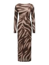 Alannah Mesh Long Sleeve Midi Dress Forever New