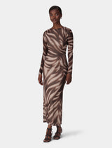 Alannah Mesh Long Sleeve Midi Dress Forever New