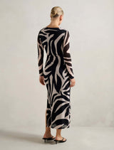 Alannah Mesh Long Sleeve Midi Dress Forever New