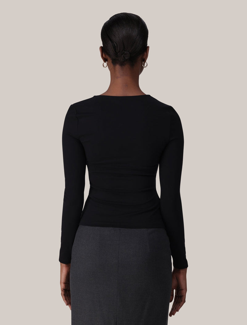 Roma Asym Neck Top Forever New