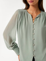 Piper Gathered Yoke Blouse Forever New