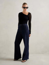 Keira Stitch Detail Knit Top Forever New