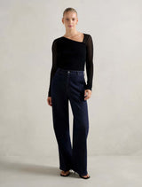 Keira Stitch Detail Knit Top Forever New