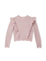 Kira Girls Pointelle Crew Top Forever New