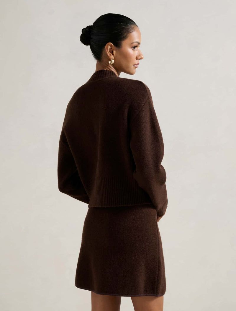 Mariella Petite Knitted Bomber Jacket Forever New