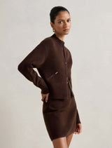 Mariella Petite Knitted Bomber Jacket Forever New