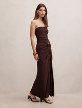 Keely Strapless Jersey Maxi Dress Forever New