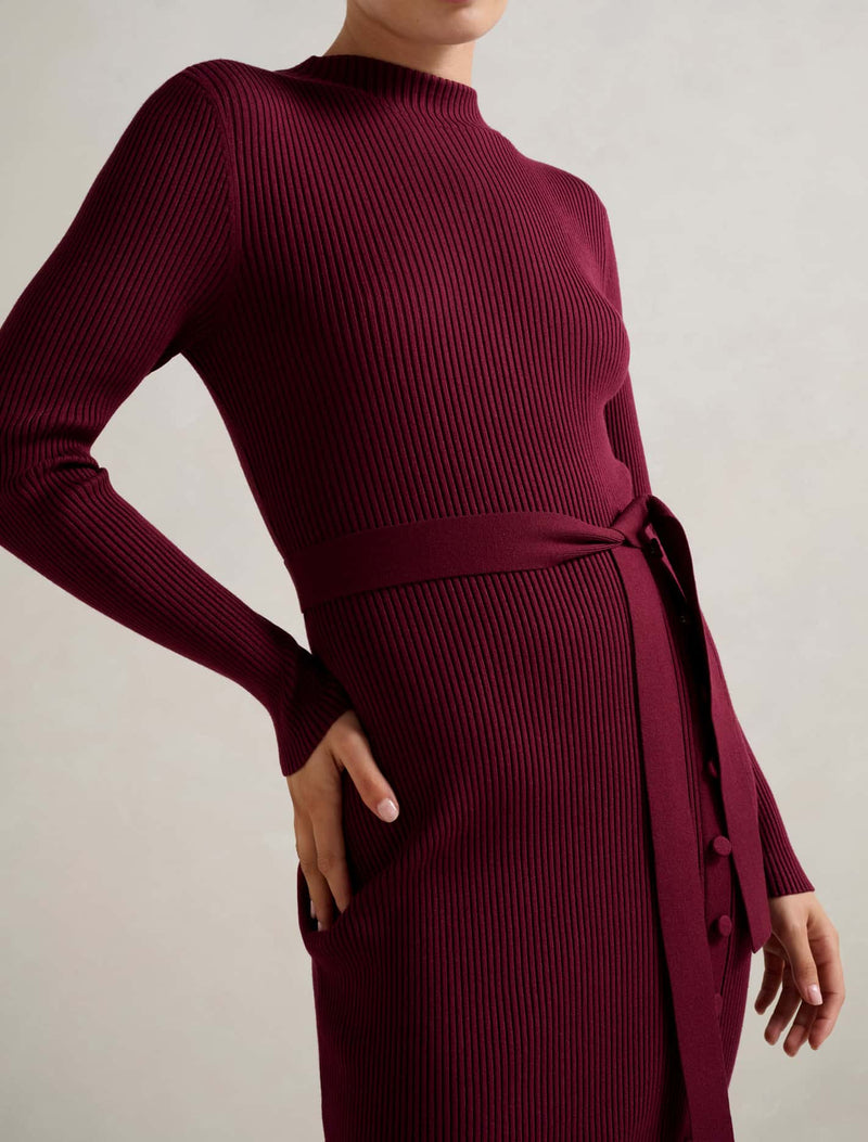button detail midi dress Button Detail Linen Midi, Black