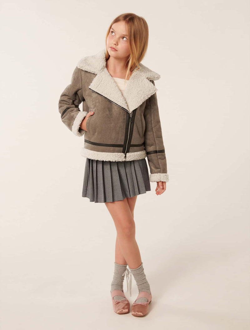 Macy Teen Aviator Jacket Forever New