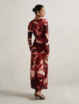 Alannah Petite Printed Midi Dress
