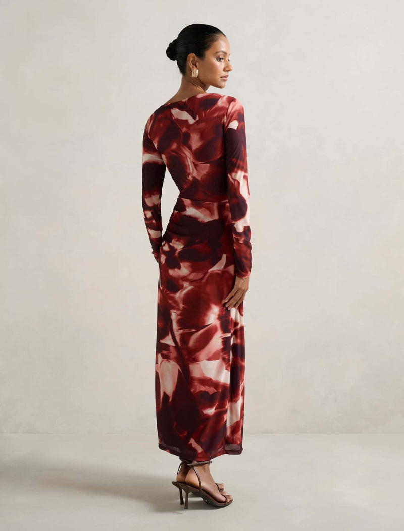 Alannah Petite Printed Midi Dress