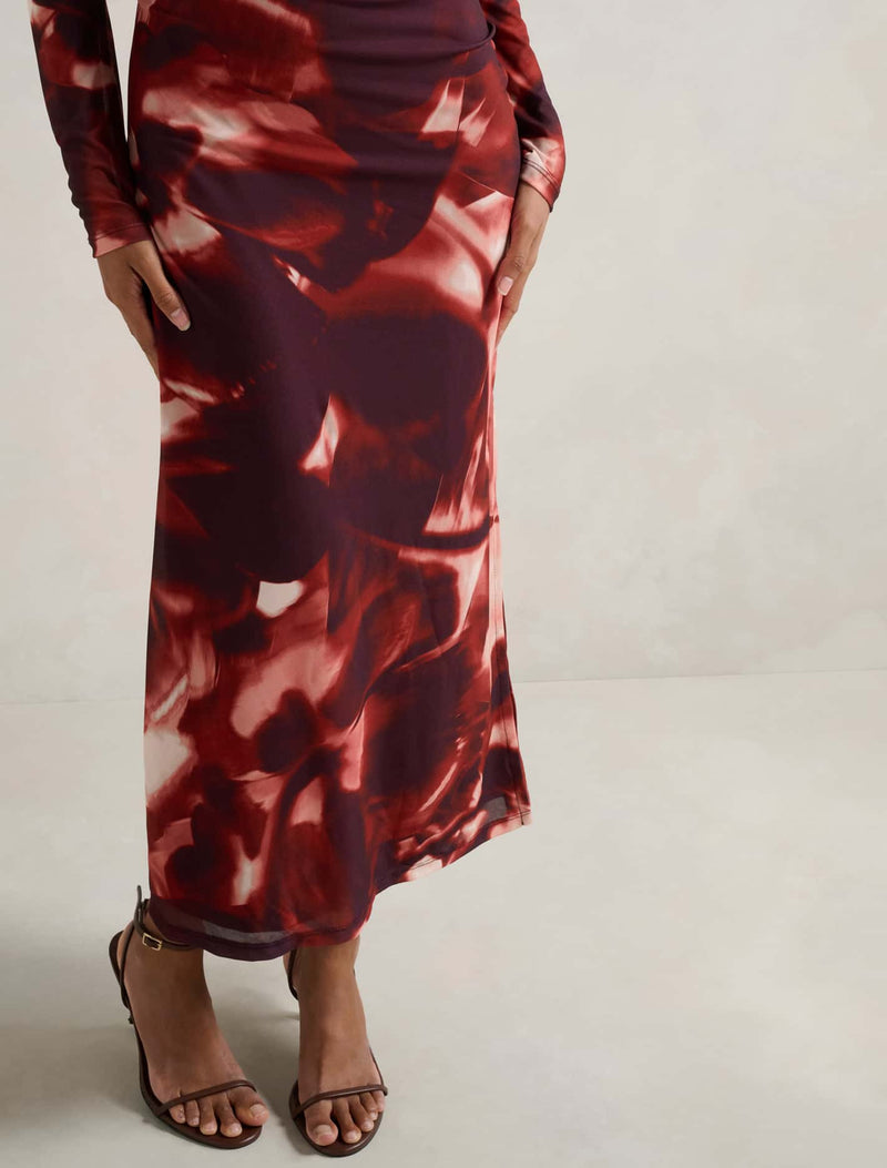Alannah Petite Printed Midi Dress