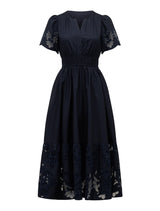 Eleanor Petite Cutwork Midi Dress Forever New
