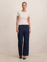 Rebecca Scallop Trim T-Shirt Forever New