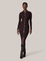 Alex PU Insert Midi Dress Forever New