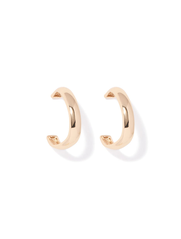 Signature Lila Large Curve Hoop Earrings Forever New