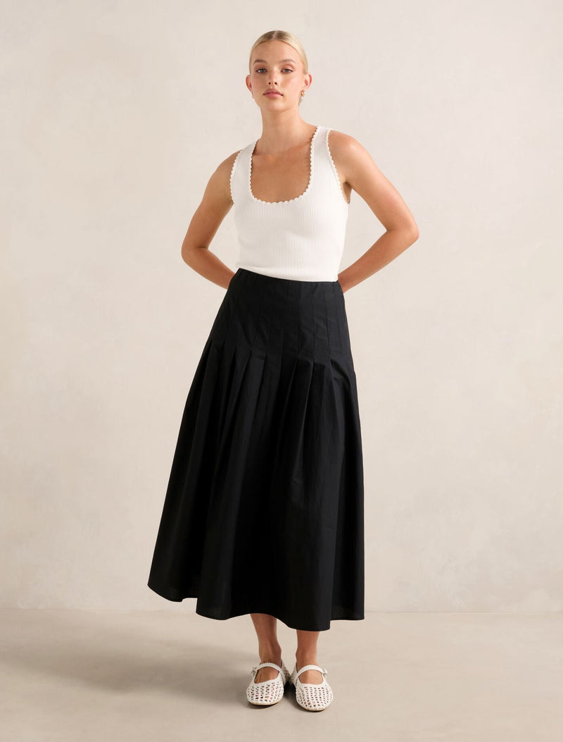 Sasha Pleated Maxi Skirt Forever New