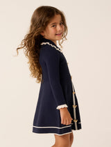 Aubrey Girls Collared Knit Dress Forever New