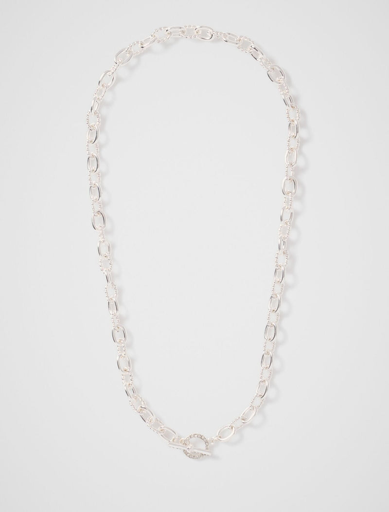 Talia T-Bar Necklace 0 Silver Forever New