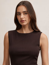 Frankie Boat Neck Tank Top Forever New