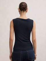 Frankie Boat Neck Tank Top Forever New