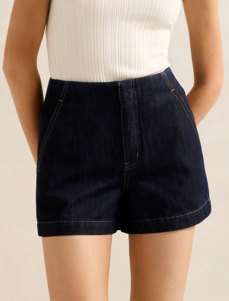 Anya Denim Shorts Dark Wash Forever New