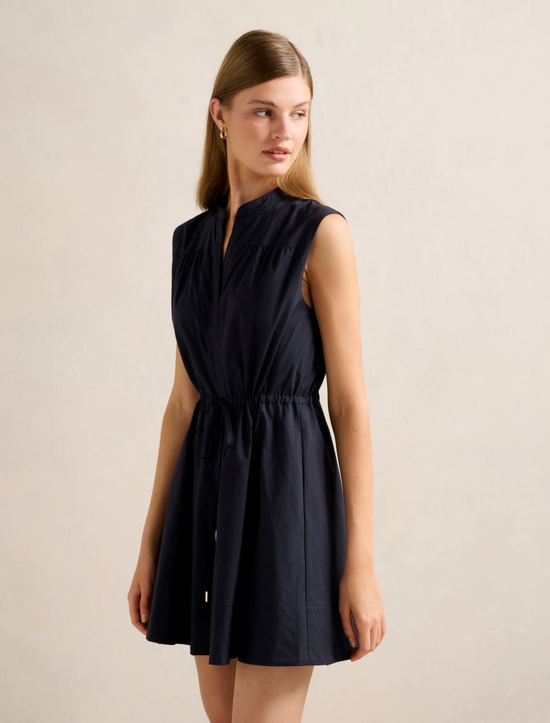 Alyssa Drawcord Smock Mini Dress Forever New